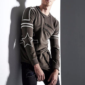 ASYMMETRIC CUT MENS SWEATER 3552