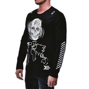 SKULL PRINT MENS SWEATER