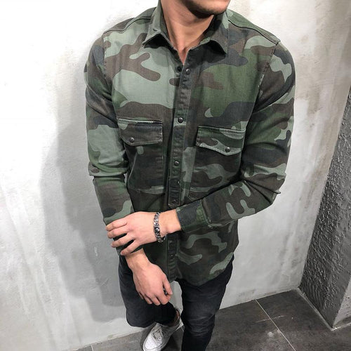 CARGO DENIM SHIRT CAMOUFLAGE 3672