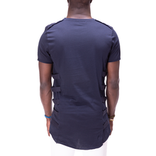 Load image into Gallery viewer, STREETWEAR SHOULDER AND SIDE RIBAND TSHIRT 3721