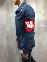 Load image into Gallery viewer, RED ARMBAND STREETWEAR DENIM JACKET 3787