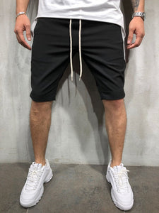 WAISTBAND AND DRAWSTRING STRIPED SHORTS 3865