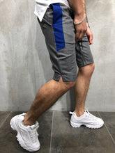 Load image into Gallery viewer, WAISTBAND AND DRAWSTRING STRIPED SHORTS 3866