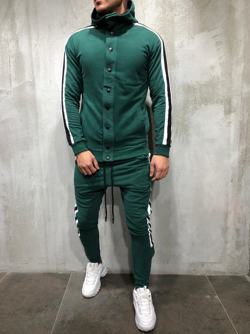 TURTLENECK COTTON TRACKSUIT HOODED 3982